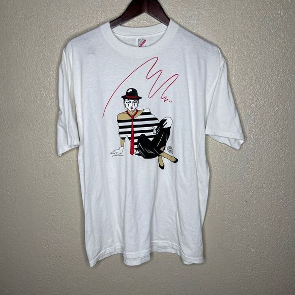 American Vintage Mime T Shirt Large - Picture 1 of 6